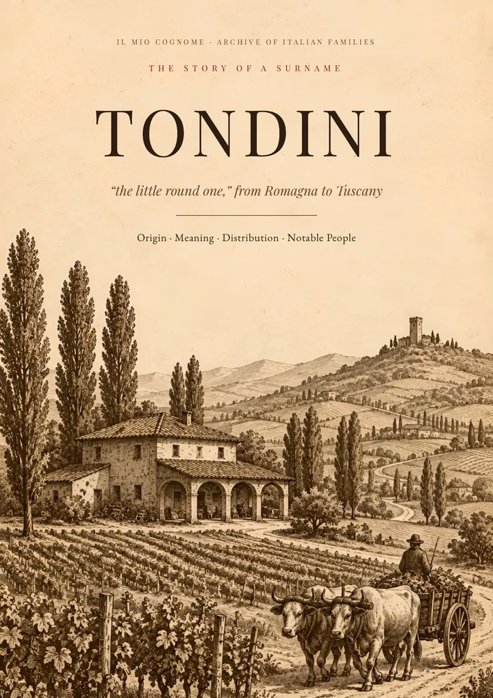 Cover of the PDF on the Tondini surname