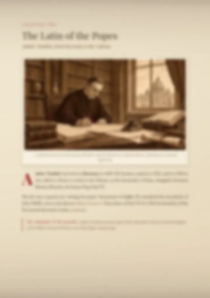 A blurred page from the PDF on the Tondini surname