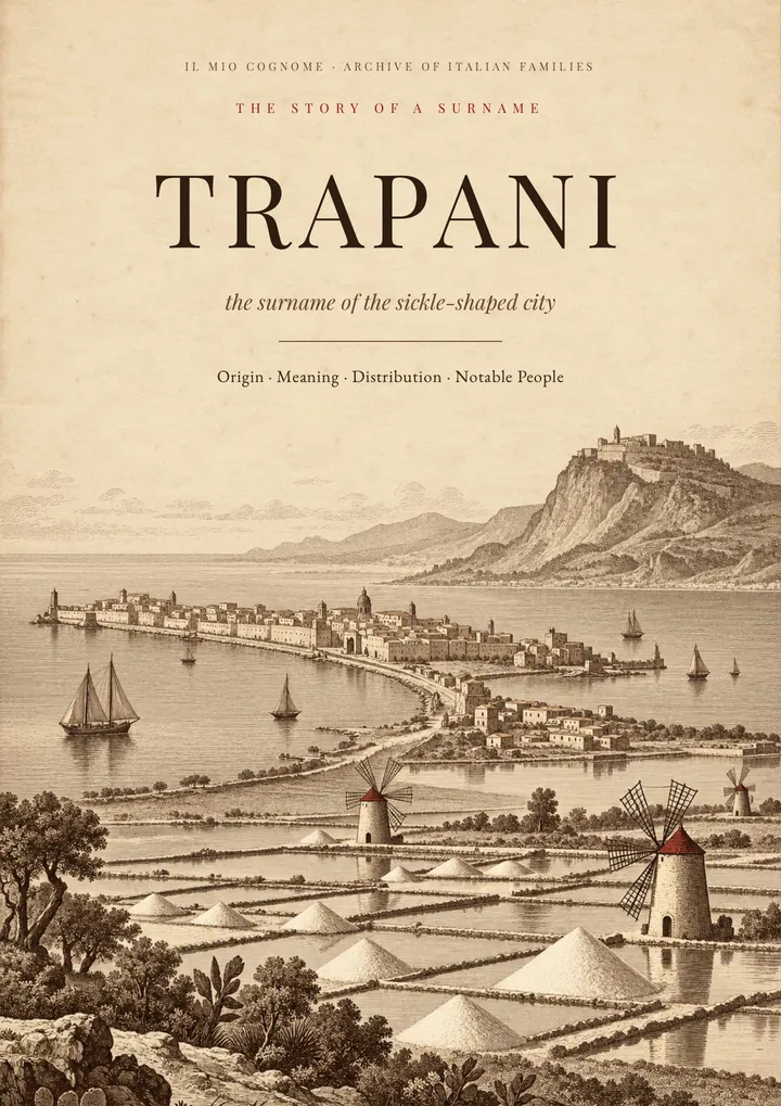 Cover of the PDF on the Trapani surname