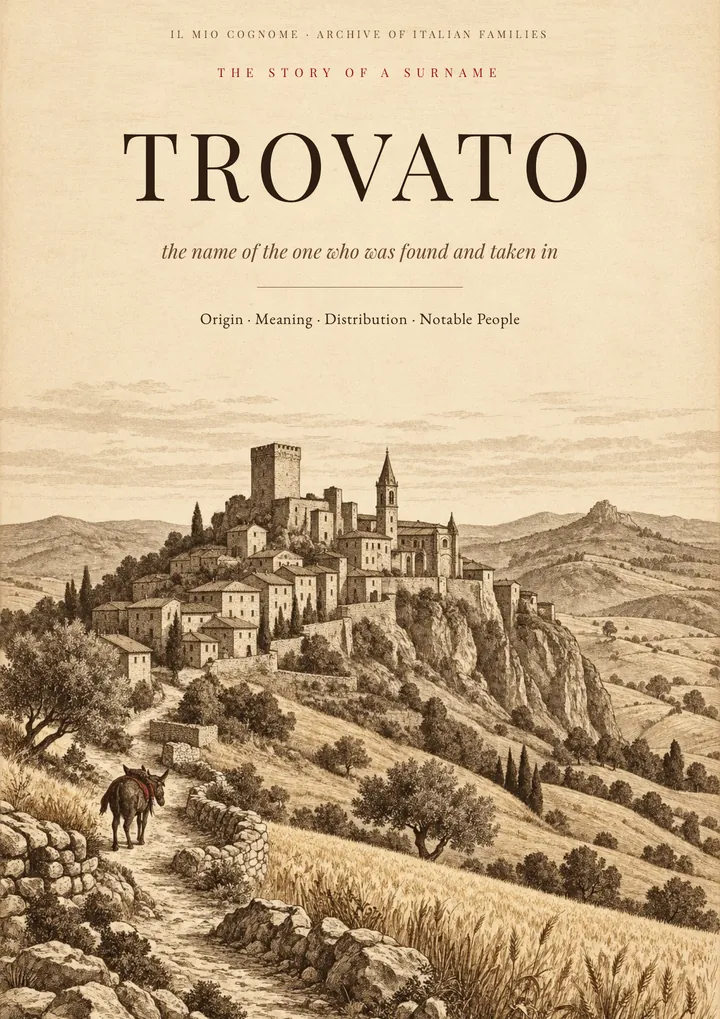 Cover of the PDF on the Trovato surname