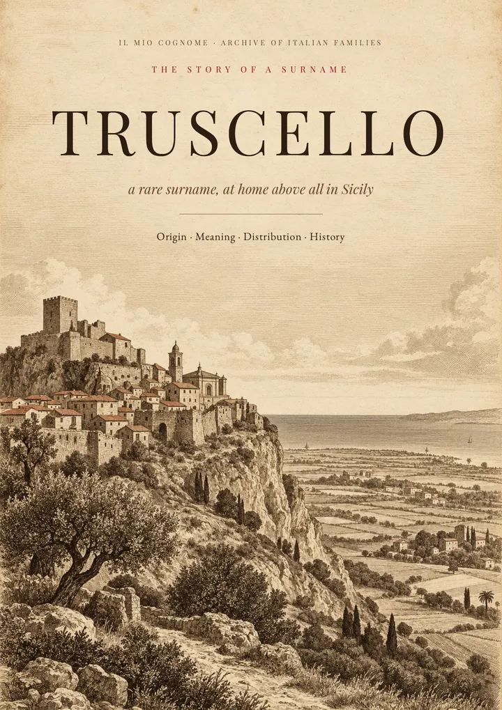 Cover of the PDF on the Truscello surname