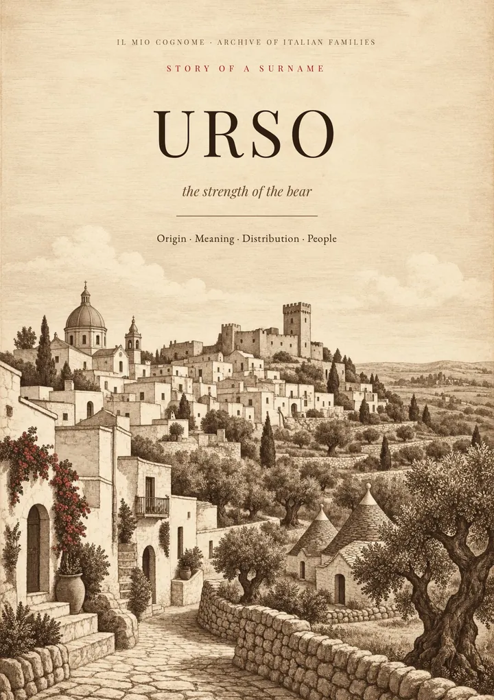 Cover of the PDF on the Urso surname