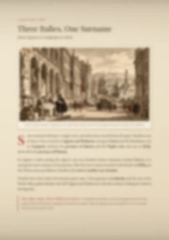 A blurred page from the PDF on the Vassallo surname