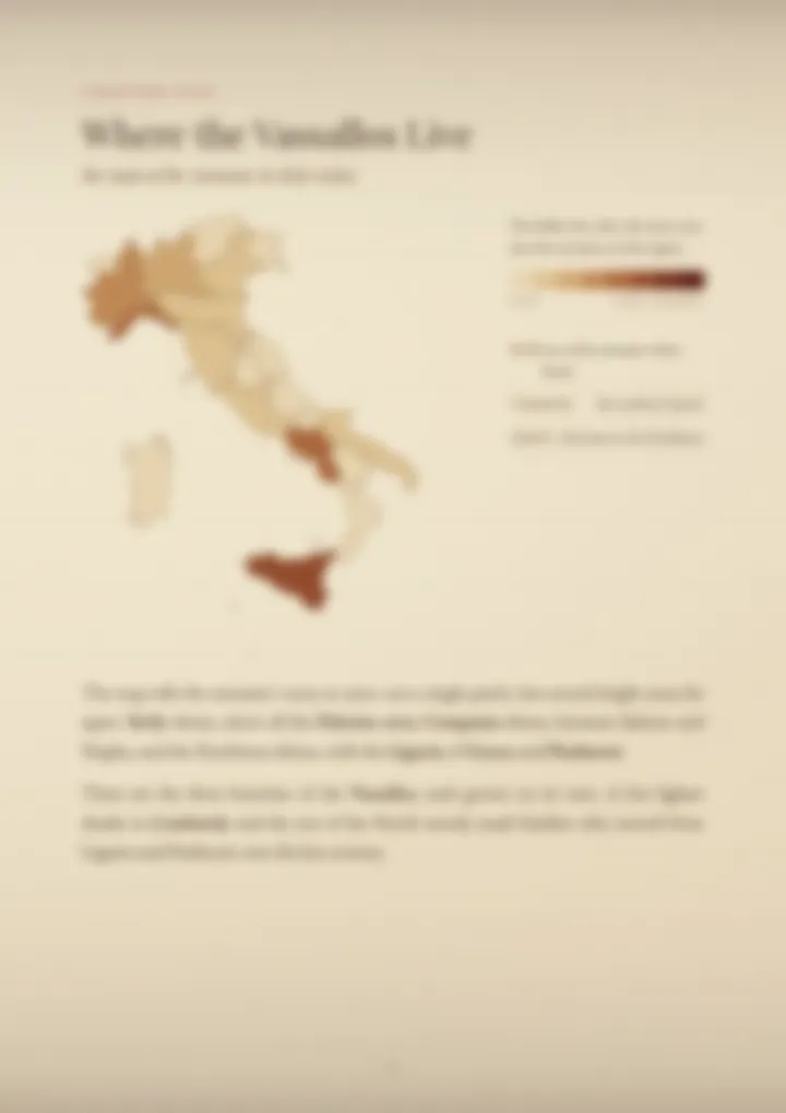 A blurred page from the PDF on the Vassallo surname
