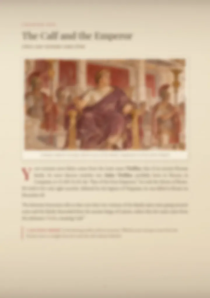 A blurred page from the PDF on the Vitello surname