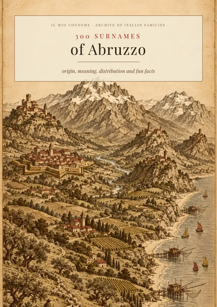 Cover of the volume Surnames of Abruzzo