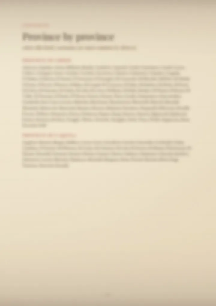 A blurred page from the volume Surnames of Abruzzo