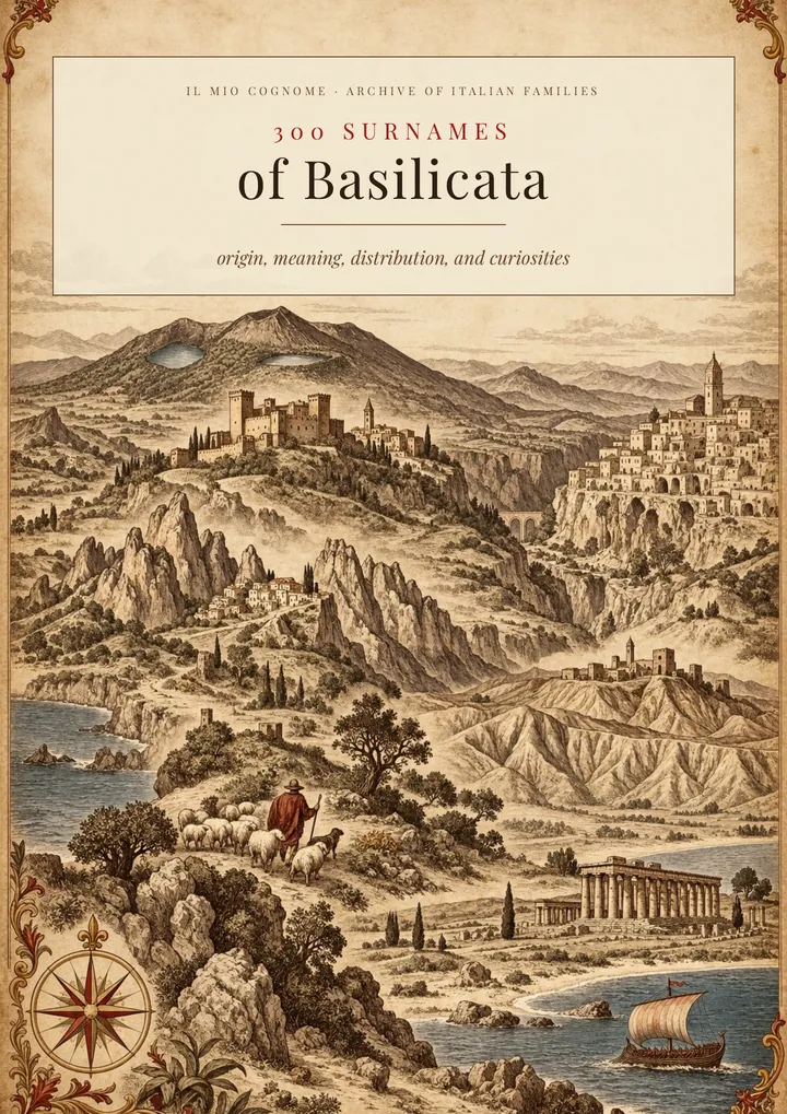 Cover of the volume Surnames of Basilicata
