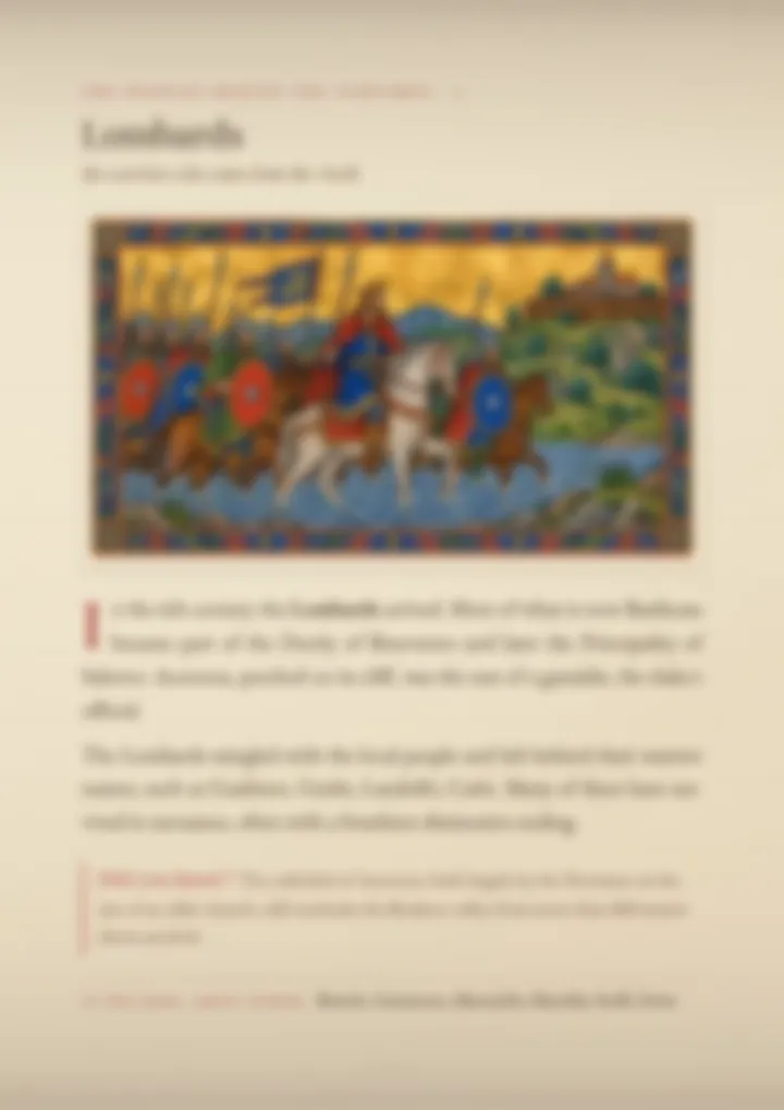 A blurred page from the volume Surnames of Basilicata