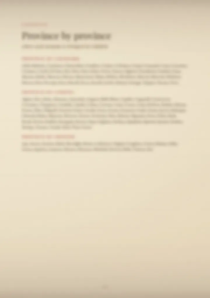 A blurred page from the volume Surnames of Calabria