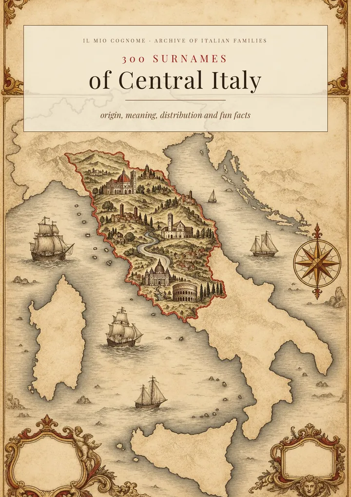 Cover of the volume Surnames of Central Italy