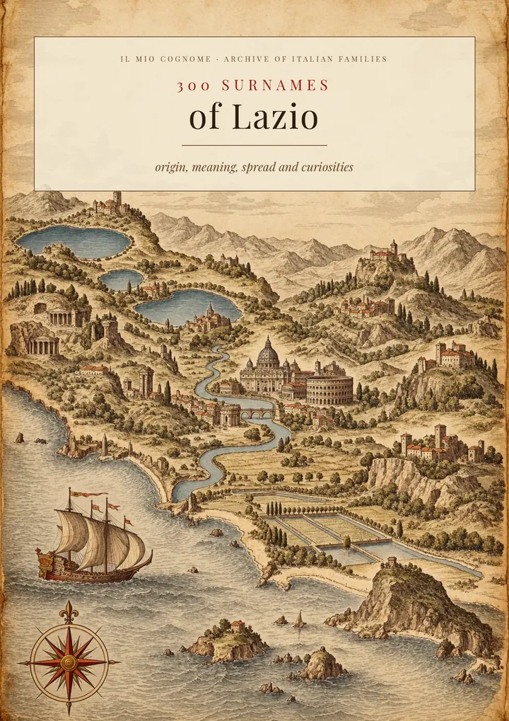 Cover of the volume Surnames of Lazio