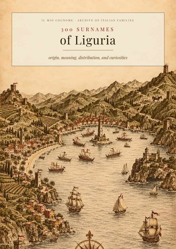 Cover of the volume Surnames of Liguria