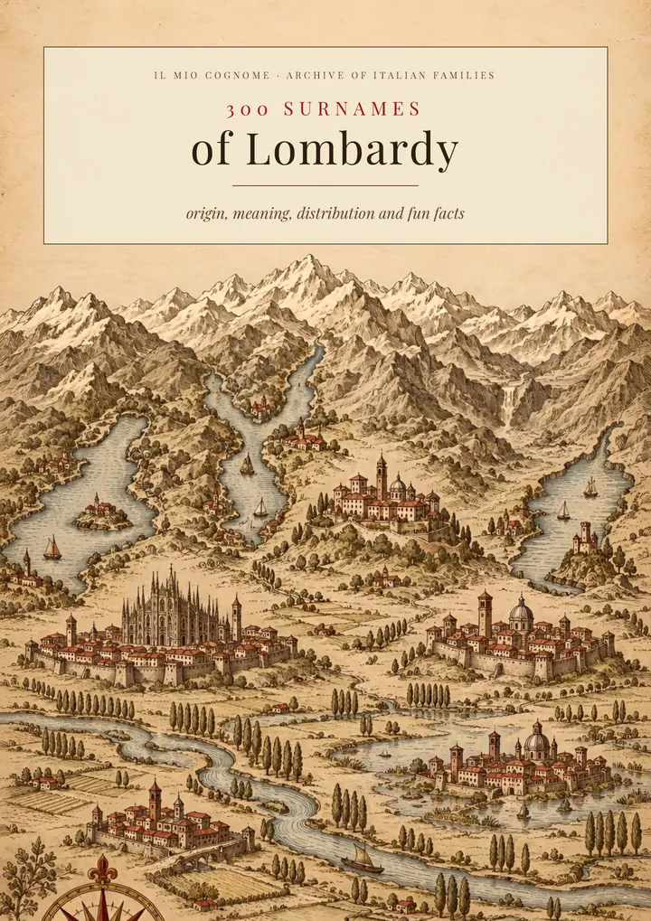 Cover of the volume Surnames of Lombardy