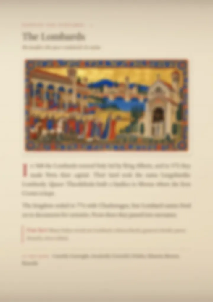 A blurred page from the volume Surnames of Lombardy