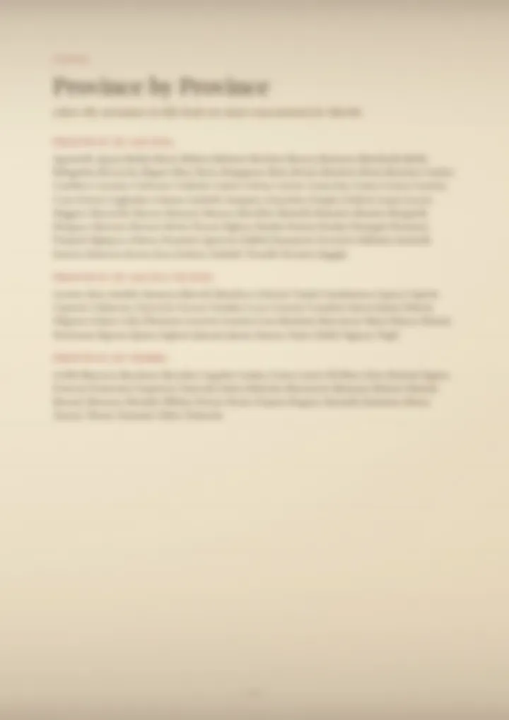 A blurred page from the volume Surnames of the Marche