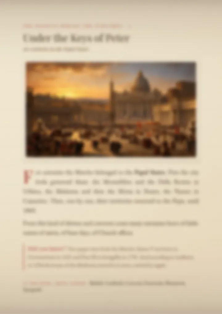 A blurred page from the volume Surnames of the Marche