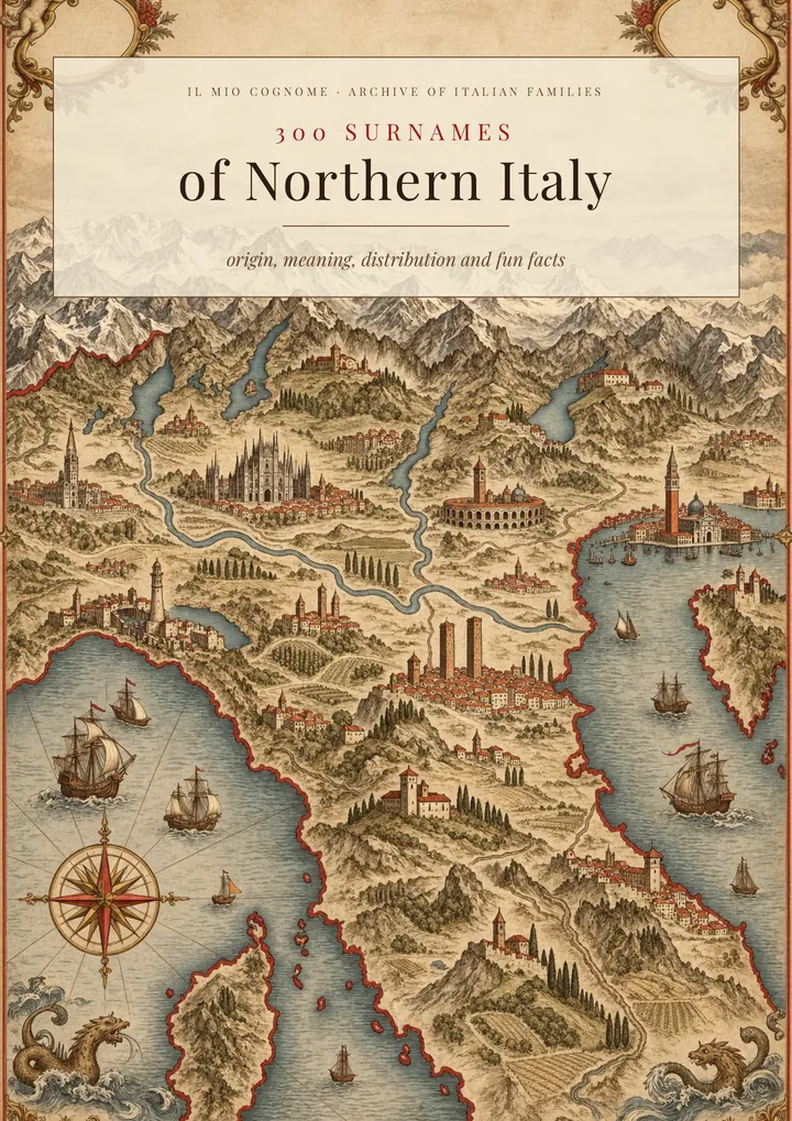 Cover of the volume Surnames of Northern Italy