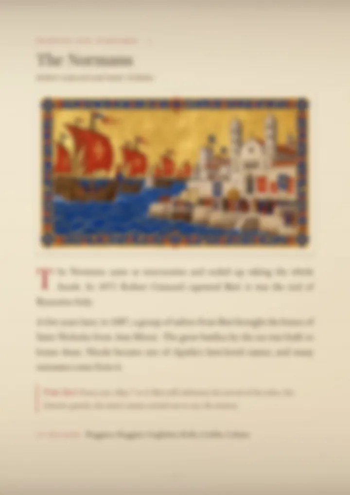 A blurred page from the volume Surnames of Apulia