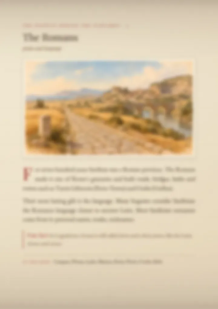A blurred page from the volume Surnames of Sardinia
