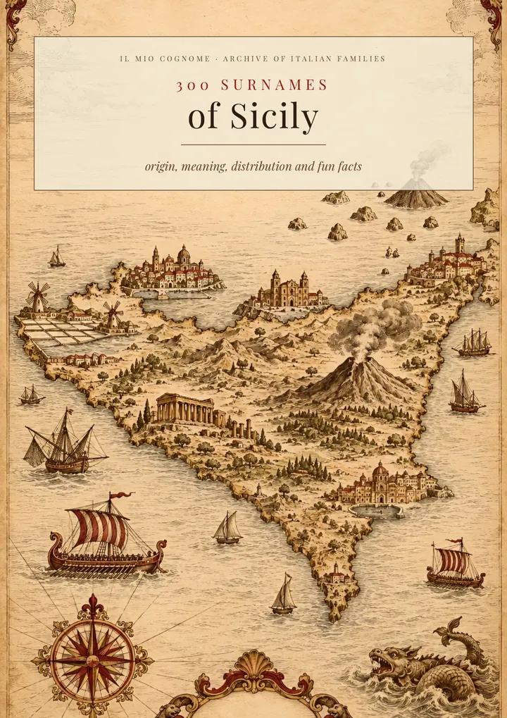Cover of the volume Surnames of Sicily