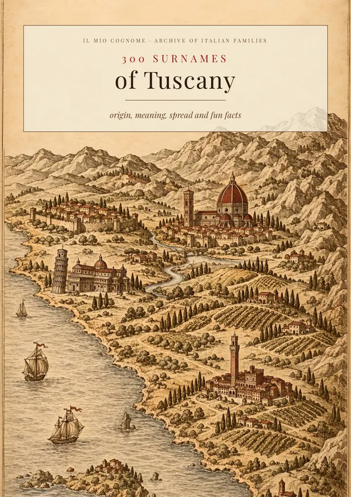 Cover of the volume Surnames of Tuscany