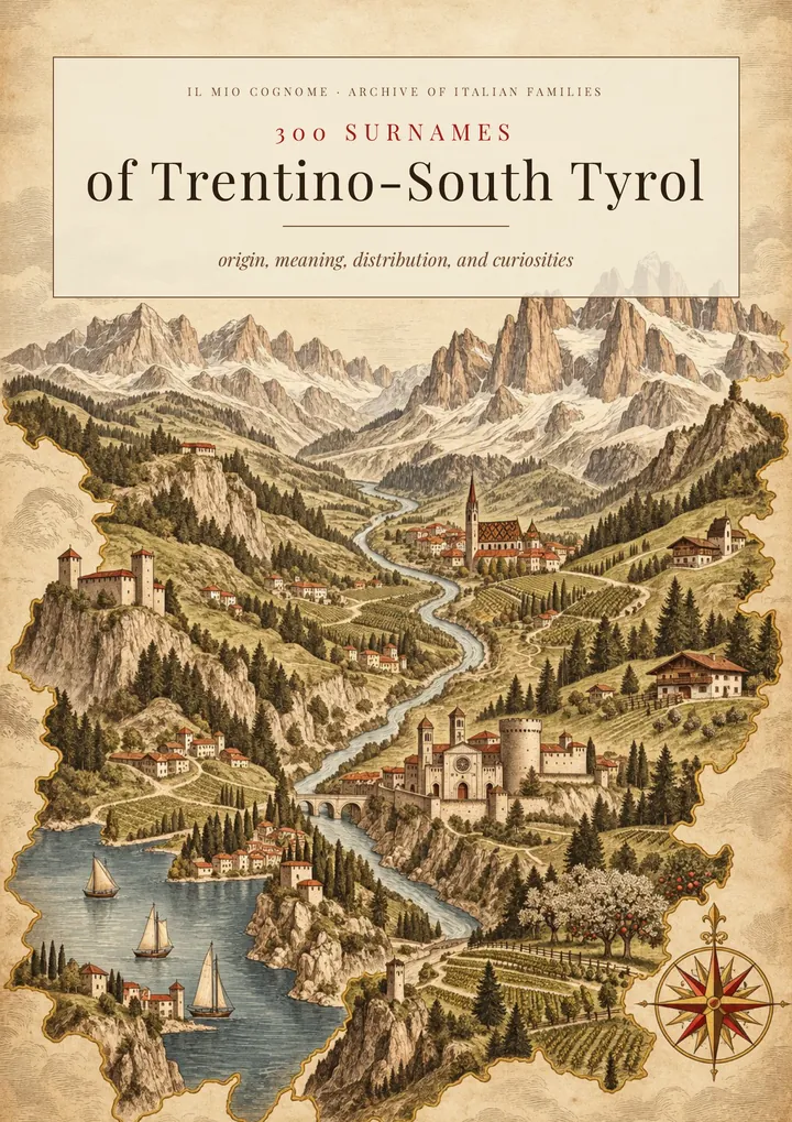 Cover of the volume Surnames of Trentino-Alto Adige