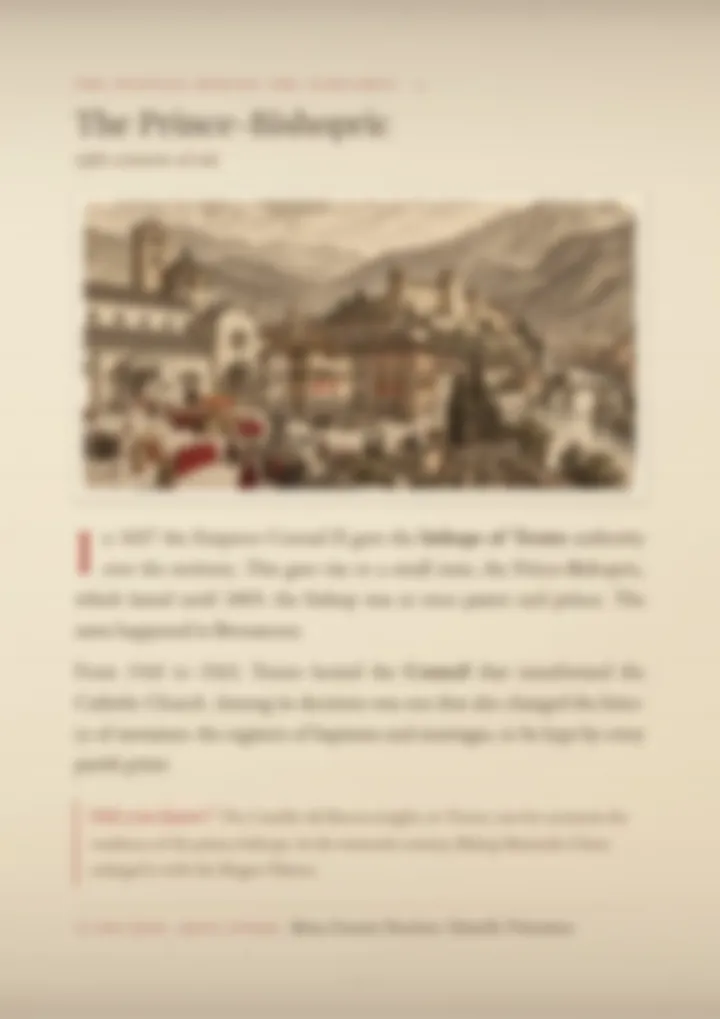 A blurred page from the volume Surnames of Trentino-Alto Adige