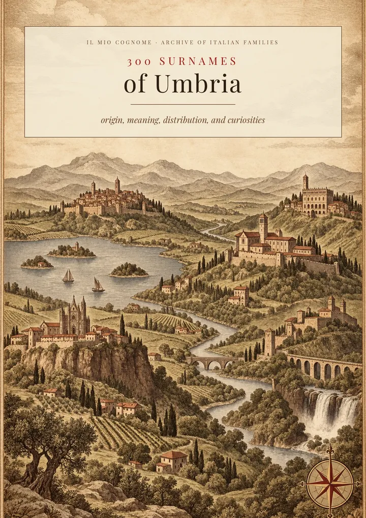 Cover of the volume Surnames of Umbria