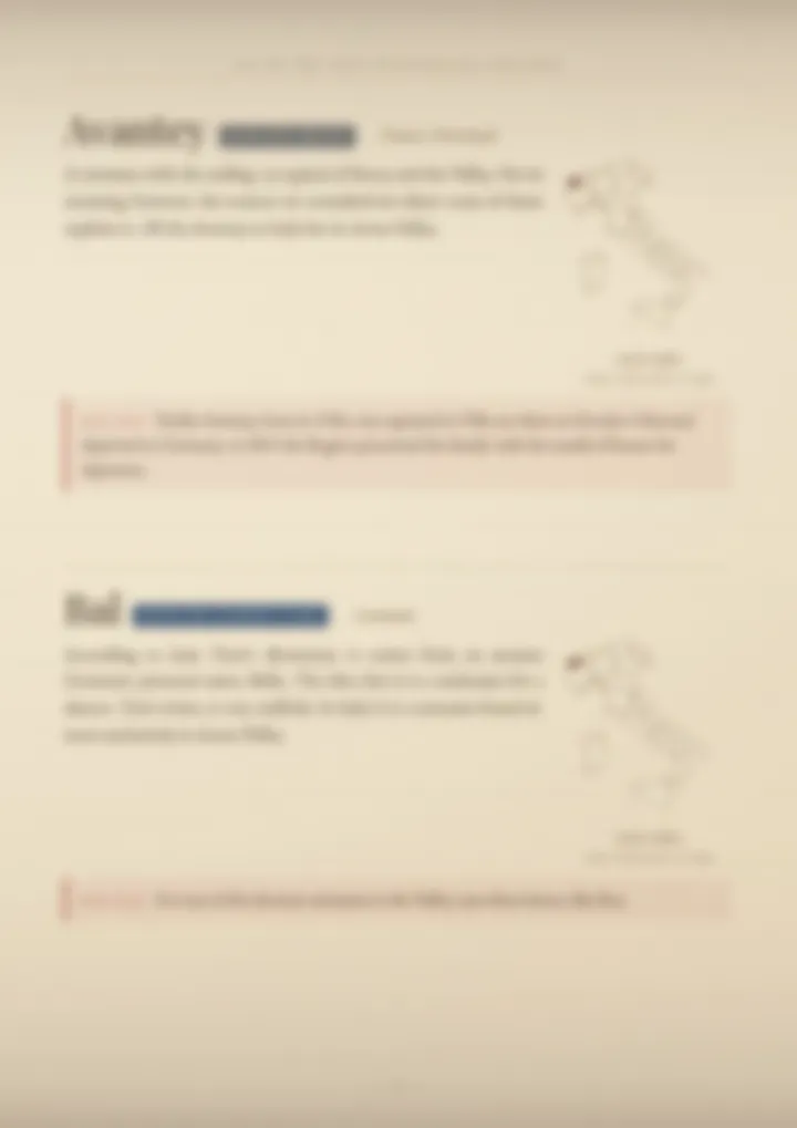 A blurred page from the volume Surnames of the Aosta Valley