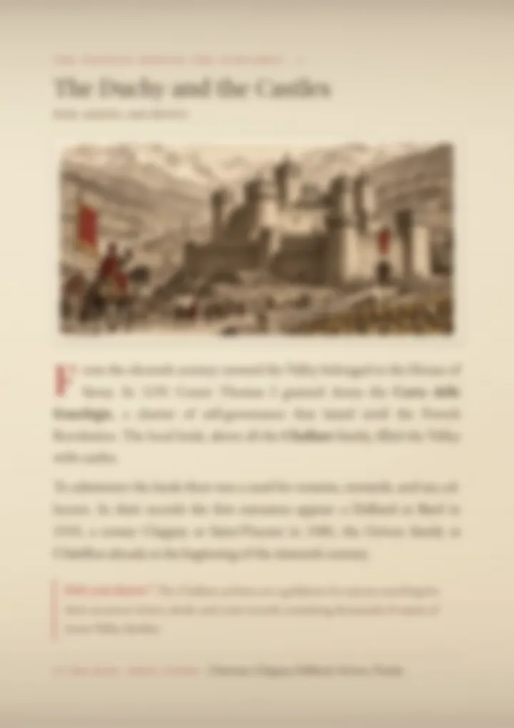 A blurred page from the volume Surnames of the Aosta Valley