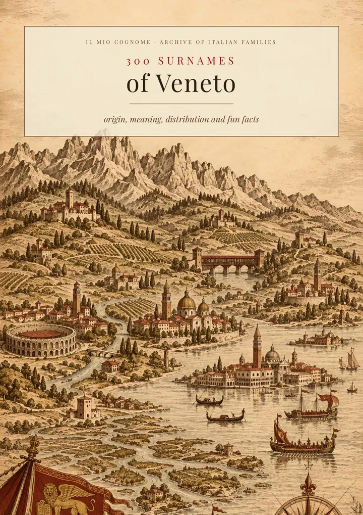 Cover of the volume Surnames of Veneto