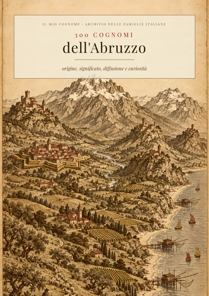 Copertina del volume I cognomi dell’Abruzzo