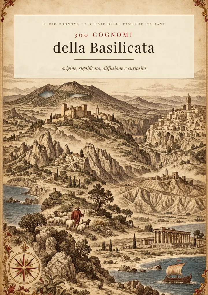 Copertina del volume I cognomi della Basilicata