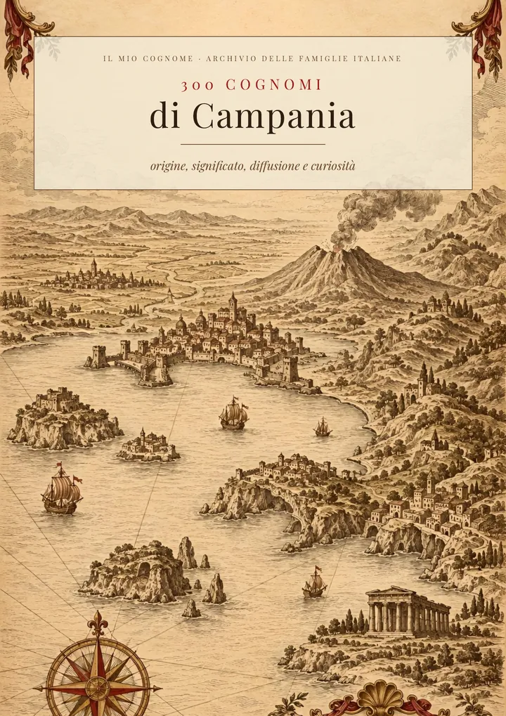 Copertina del volume I cognomi di Campania