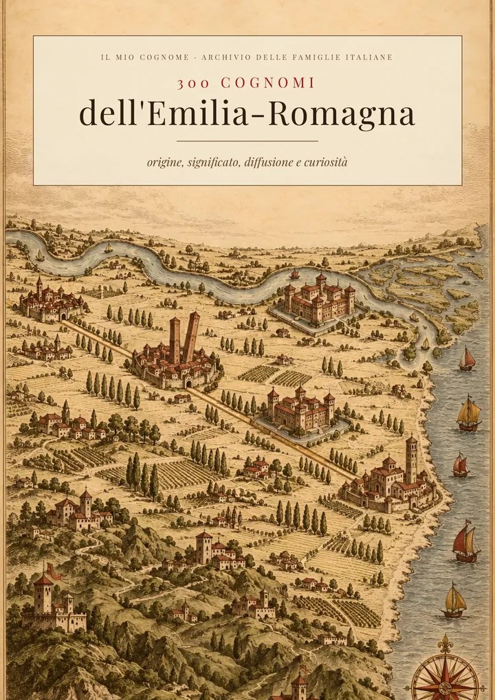 Copertina del volume I cognomi dell’Emilia-Romagna