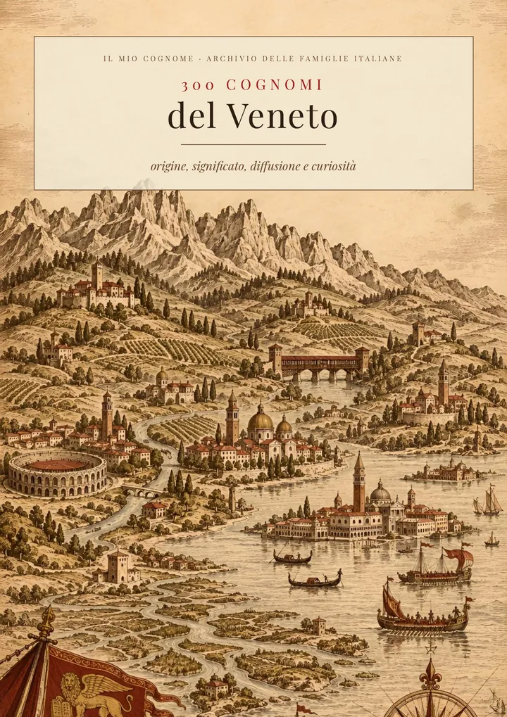Copertina del volume I cognomi del Veneto